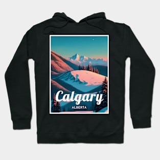 Calgary ski - Alberta Canada Hoodie